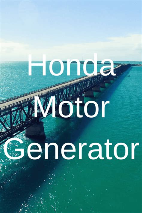 Honda Motor Generator - Generators Zone