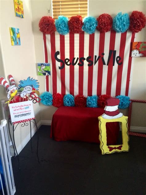 Photobooth | Seuss baby shower, Dr seuss birthday party, Dr suess birthday party ideas