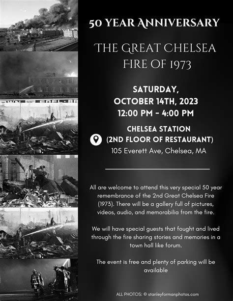 50th Anniversary Remembrance of the Chelsea Fire of 1973 – Chelsea Chamber of Commerce