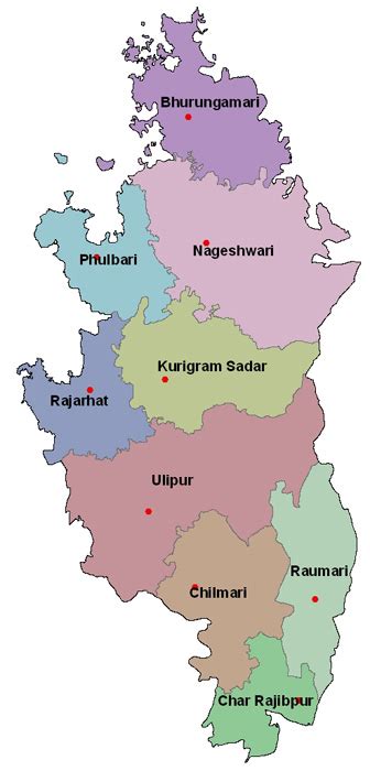 Kurigram: Kurigram District Map