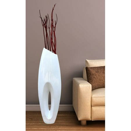 Modern White Large Floor Vase - 40 Inch - Walmart.com
