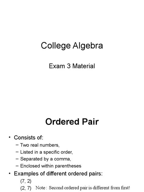 College Algebra Unit 2 Graphs and Functions | PDF | Function (Mathematics) | Slope