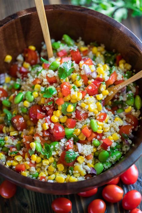 Edamame Quinoa Salad - (Vegan - Vegetarian - Gluten-Free)