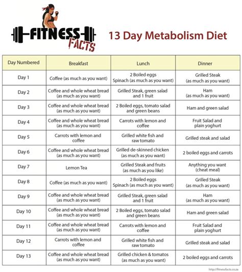 Review of the 13-day Metabolism Diet