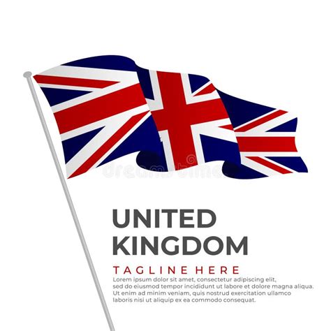 Template Vector United Kingdom Flag Modern Design Stock Vector ...