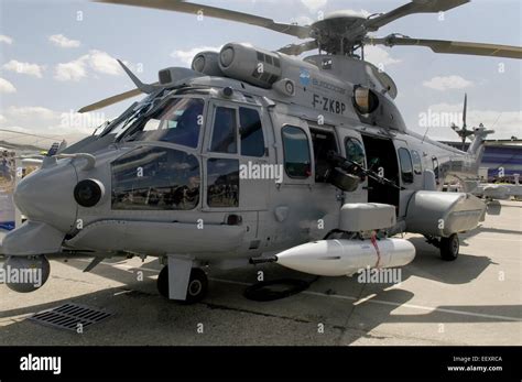 Military helicopter Eurocopter Super Puma Stock Photo - Alamy