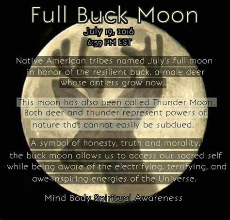 Full Buck Moon 2024 Rituals - Rahal Carmella