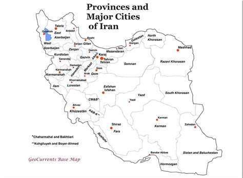 Printable Iran Map Cities – Free download and print for you.