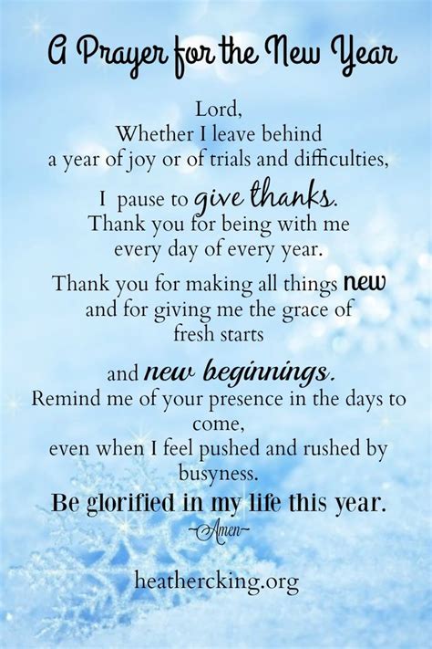 Bible Verses and a Prayer for the New Year | New years prayer, New year prayer quote, Quotes ...