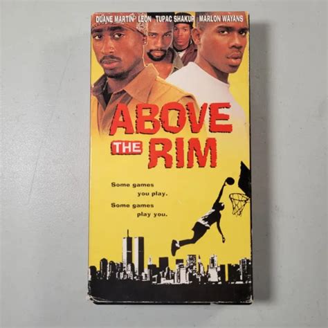 ABOVE THE RIM VHS Starring Tupac Shakur Duane Martin Marlon Wayans $9.98 - PicClick