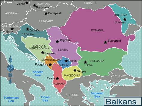 Albania Kosovo Map