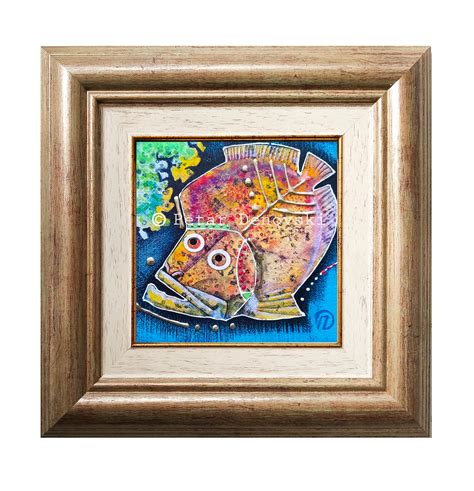 Painting of a fish Abstract Original painting from the | Etsy