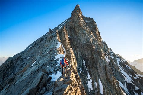 Climbing the Dent Blanche South Ridge normal route