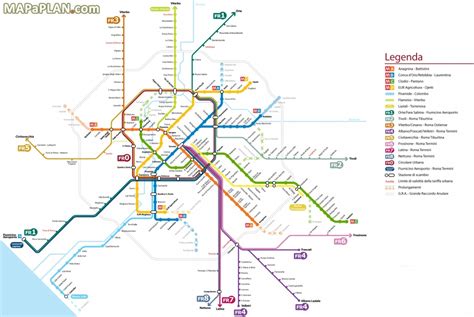 Printable Rome Metro Map - Printable Maps