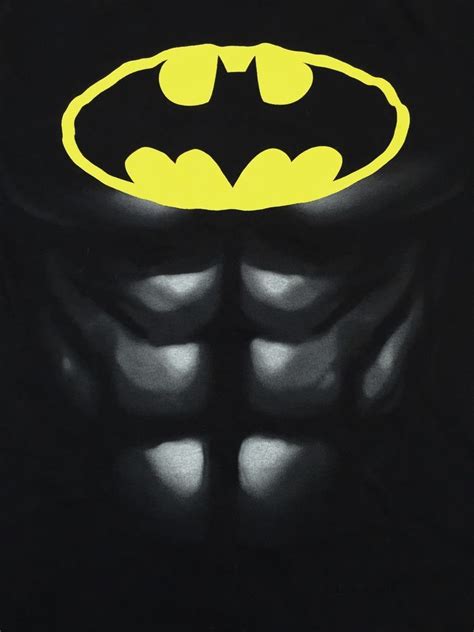 Batman XL T-Shirt Black DC Comics Tee Gotham Six Pack Abs | Mens tshirts, Graphic tees, T shirt ...