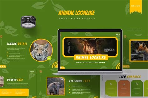 Animal Looklike | Google Slides Template – MasterBundles