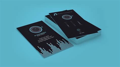 Music business card design on Behance