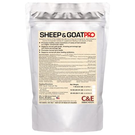 Sheep & Goat Pro – C&E Animal Health, LLC