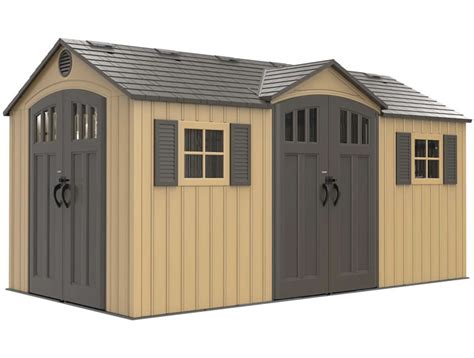 Lifetime dual-entry outdoor storage shed ~ Shed designs diy