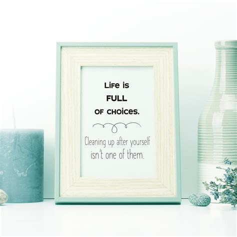 Clean Up After Yourself Print Downloadable Prints Funny - Etsy España