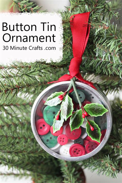 Button Jar Ornament - 30 Minute Crafts