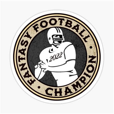 "2022 Fantasy Football Champion, Fantasy Football Gift, 2022 FFL Champ" Sticker for Sale by ...