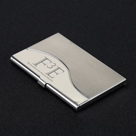 50pcs Custom Logo Metal Business Name Card Holder Stainless Steel Personalized Business Cards ...