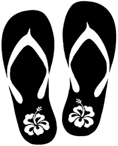 Flip Flop Silhouette at GetDrawings | Free download