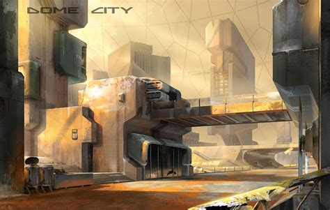 Concept art from "Dome City" - cancelled VR adventure game set on Mars ...