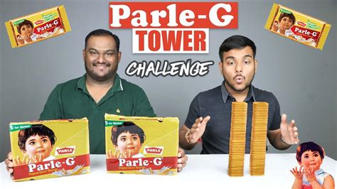 EPIC PARLE G BISCUITS TOWER CHALLENGE | Parle G Biscuits Competition | Food Challenge - YouTube