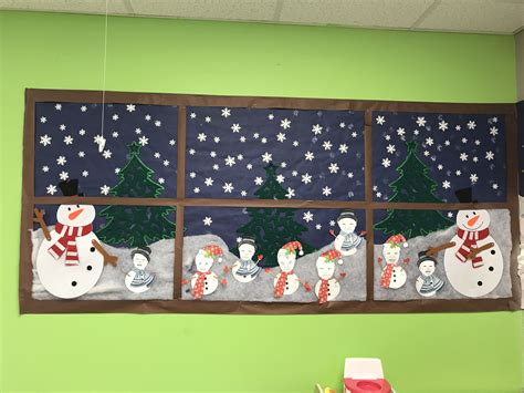 Window of winter and class of toddlers as little snowmen! | Christmas ...