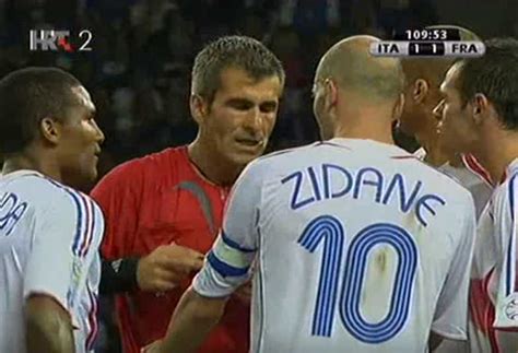 Zidane headbutt only seen by fourth official - World Cup final 2006