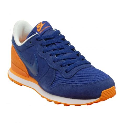 Nike Internationalist Deep Royal Blue Vivid Orange - Mens Shoes from Attic Clothing UK