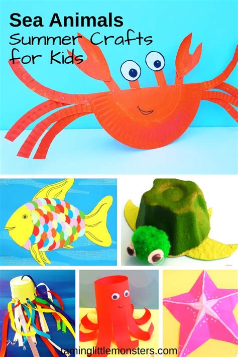 42 Sea Animal Crafts - Summer Fun for Kids - Taming Little Monsters ...