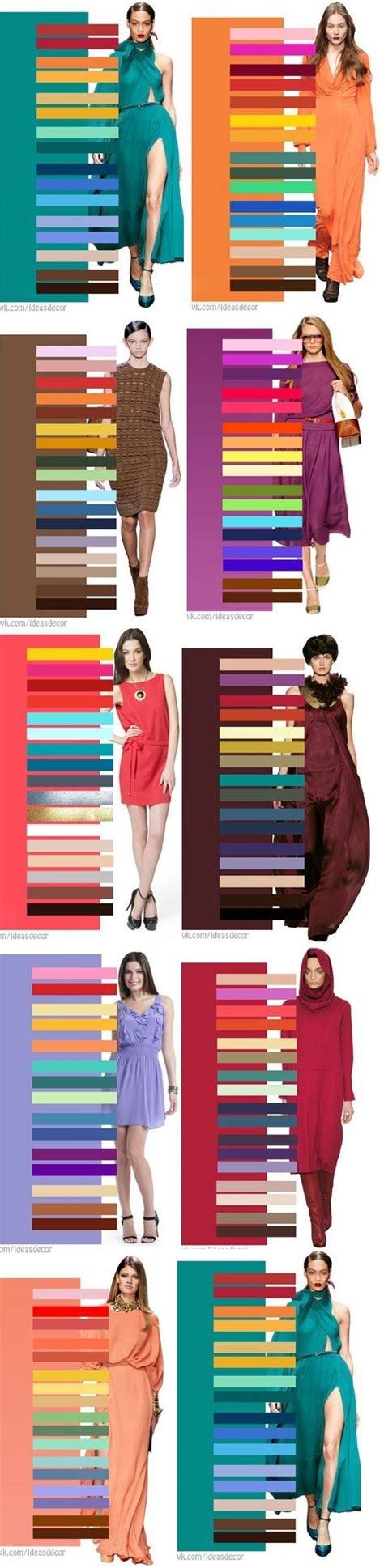 Great Color Combinations Interesting...and... | Fashion colours, Fashion, Color combinations