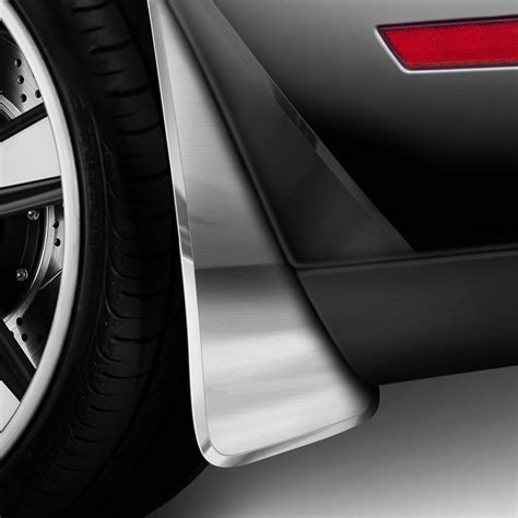 American Car Craft® 152044 - Sport Style Brushed Mud Guard Kit with Polished Trim