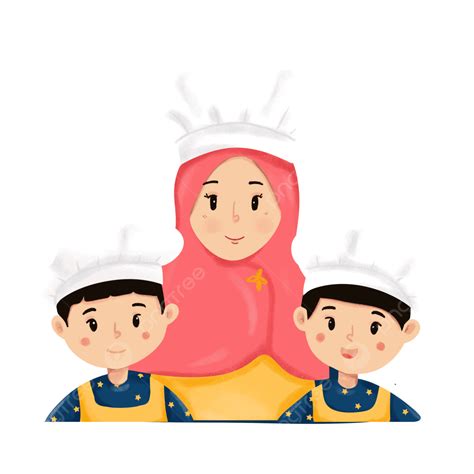 Koki Ibu Dan Anak Laki Laki Kartun, Koki, Koki Ibu Dan Anak, Kartun PNG Transparent Clipart ...