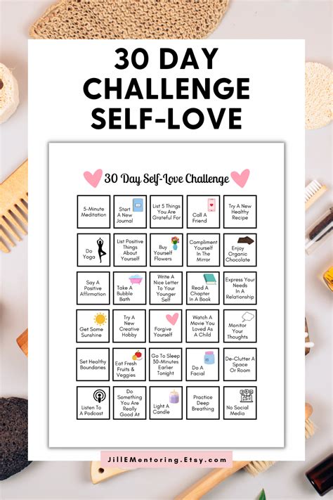 30 Day Self-love Challenge Printable PDF Self Love Challenge - Etsy in ...