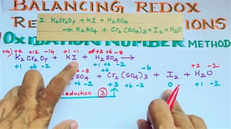 Balancing Redox Reactions Oxidation Number Method Worksheet A Assign ...