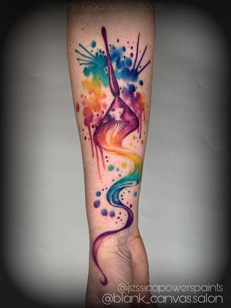 Watercolor Beauty arm piece by Haylo: TattooNOW