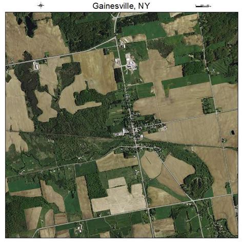 Aerial Photography Map of Gainesville, NY New York