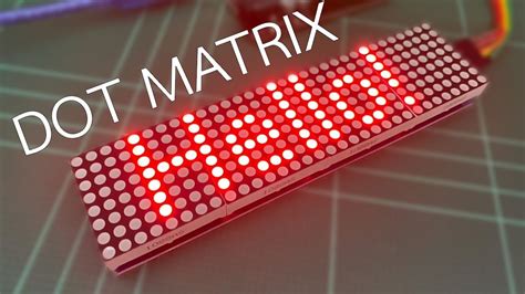 LED Dot Matrix วิธีการใช้งาน - YouTube