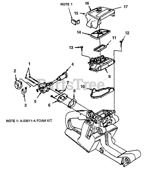 Homelite 8800 (UT-10731) - Homelite Chainsaw Carburetor - Air Cleaner ...