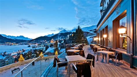 Luxurious Hotel in St Moritz with Wonderful Views of the Mountains