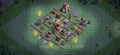 Best Builder Hall Level 4 Anti 2 Stars Base with Link - Clash of Clans 2023 - BH4 Copy - (#40)