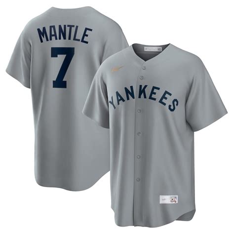 Mickey Mantle Jersey S-2X 3X 4X 5X 6X XLT 2XLT 3XLT 4XLT