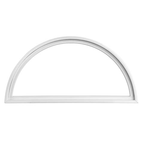 Pella Impervia Half Circle Replacement White Window (Rough Opening: 40-in x 20-in; Actual: 40-in ...