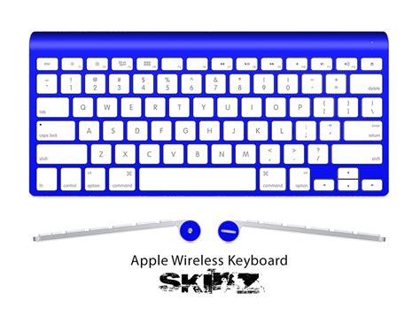 The Solid State Blue Skin For The Apple Wireless Keyboard – DesignSkinz