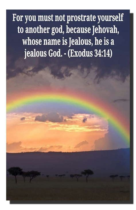 Exodus 34:14 | Bible verse pictures, Bible knowledge, Jehovah