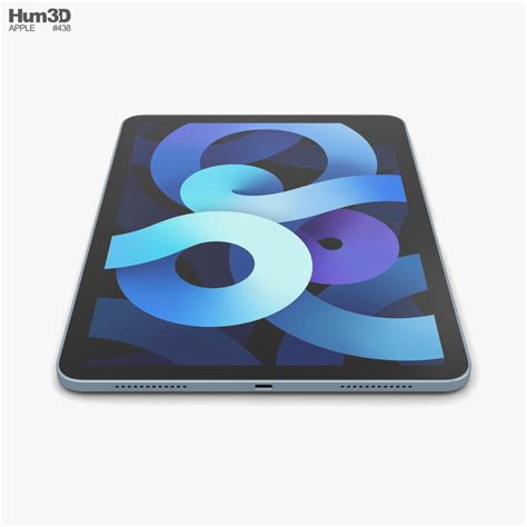 Apple iPad Air (2020) Sky Blue 3D model - Electronics on Hum3D